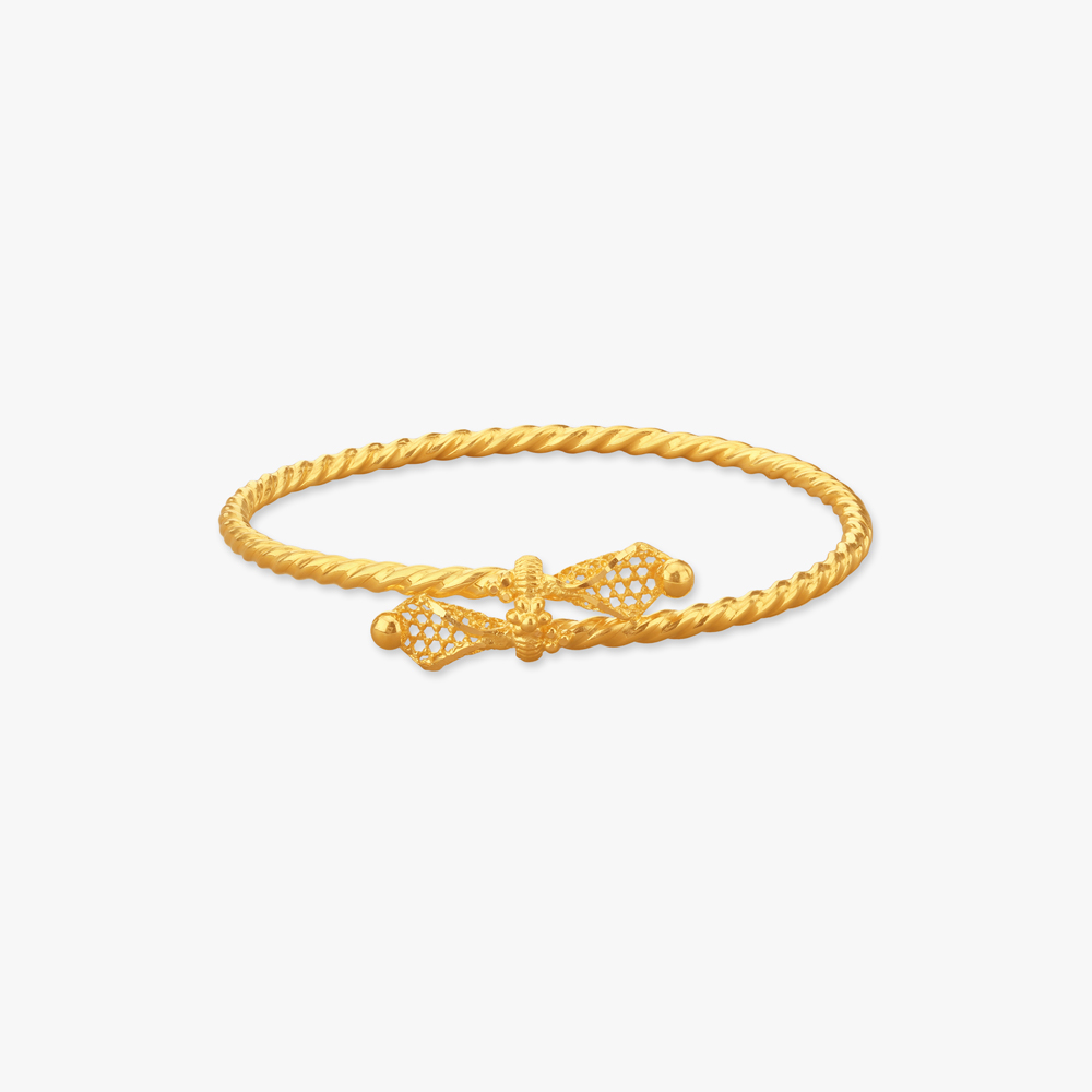 Heritage Knot Gold Bangle