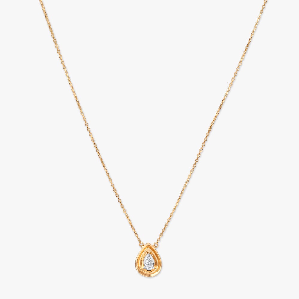 Inner Sparkle Diamond Pendant with Chain