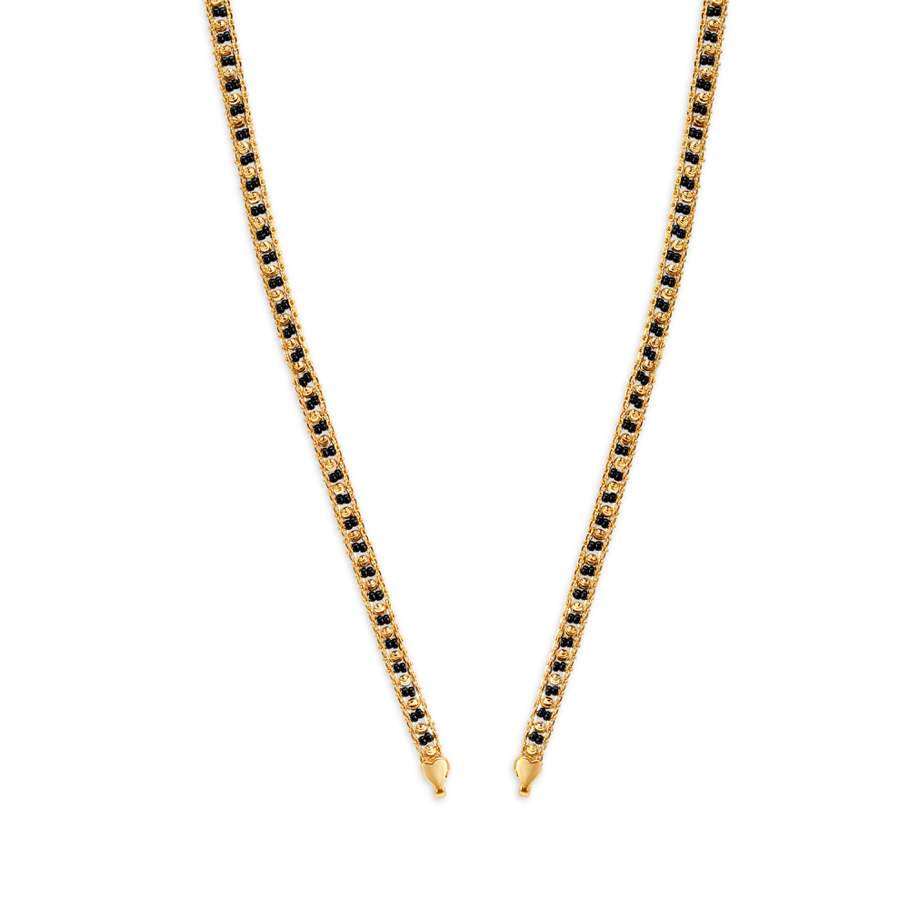 Striking 22 Karat Yellow Gold Beaded Mangalsutra