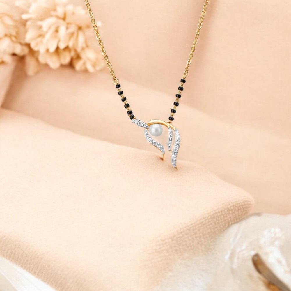 Luminous Twist Diamond Mangalsutra