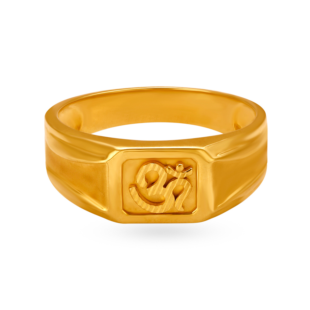 

Suave 22 Karat Gold Om Ring