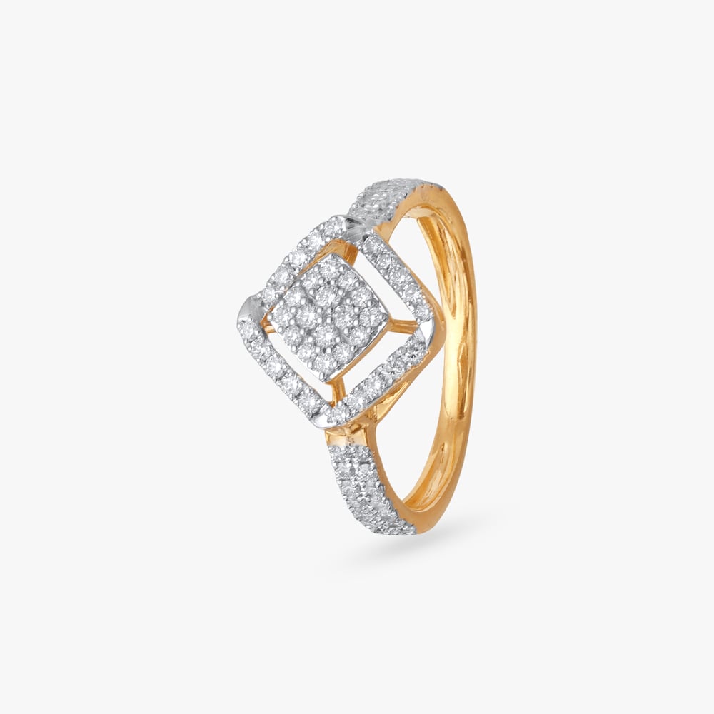 Radiant Rhombus Diamond Ring