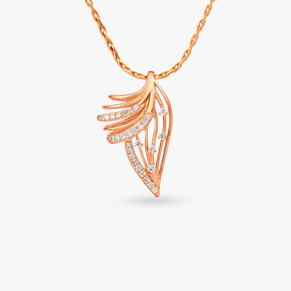 Wings of Radiance Diamond Pendant