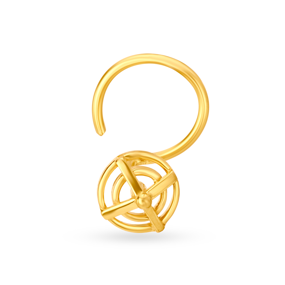 Eclectic Gold Nose Pin Perfect for Any Bride
