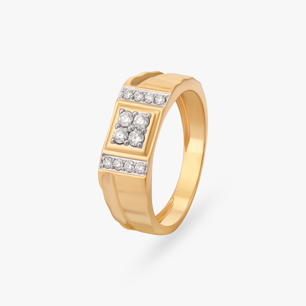 Modern Sophistication Diamond Ring For Men