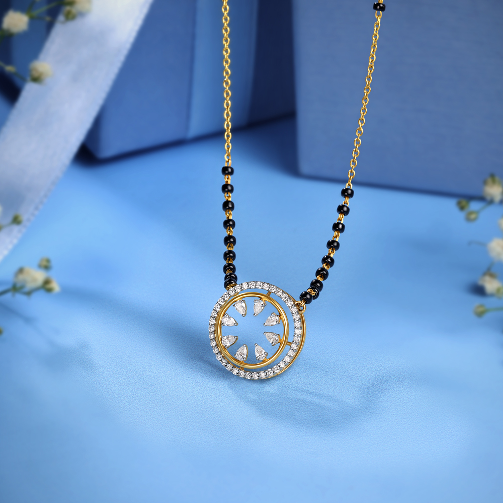 Dainty Circlet Diamond Mangalsutra