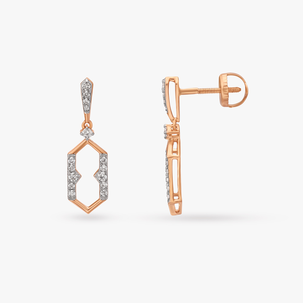 

Delicate Opulence Diamond Drop Earrings