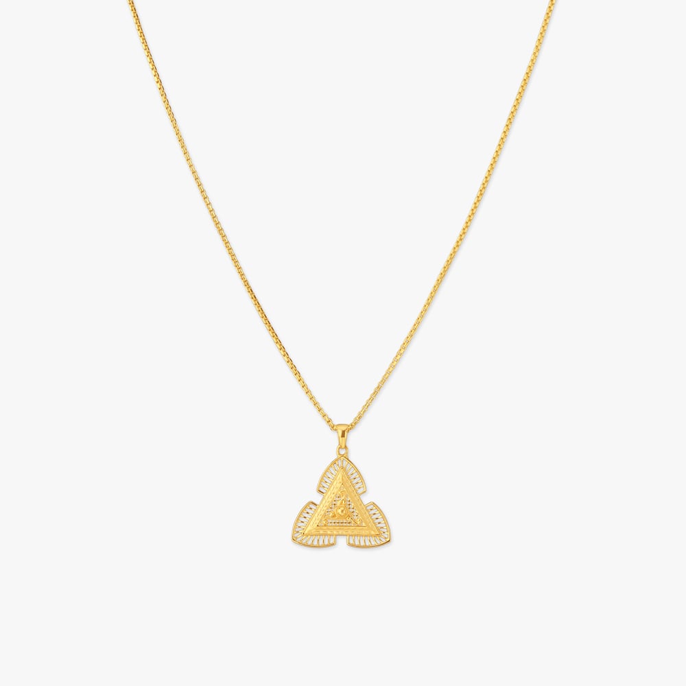 Trigold Harmony Gold Pendant with Chain