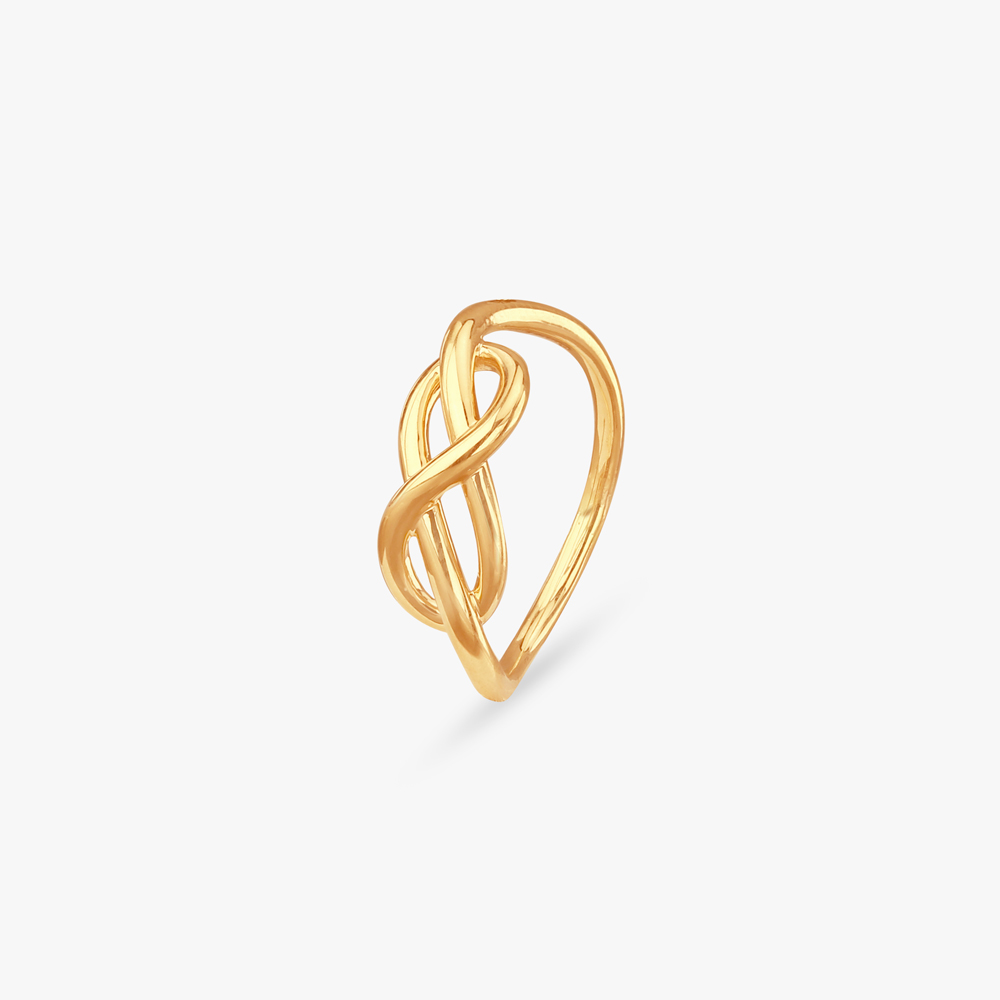 Infinity Interlace Gold Ring
