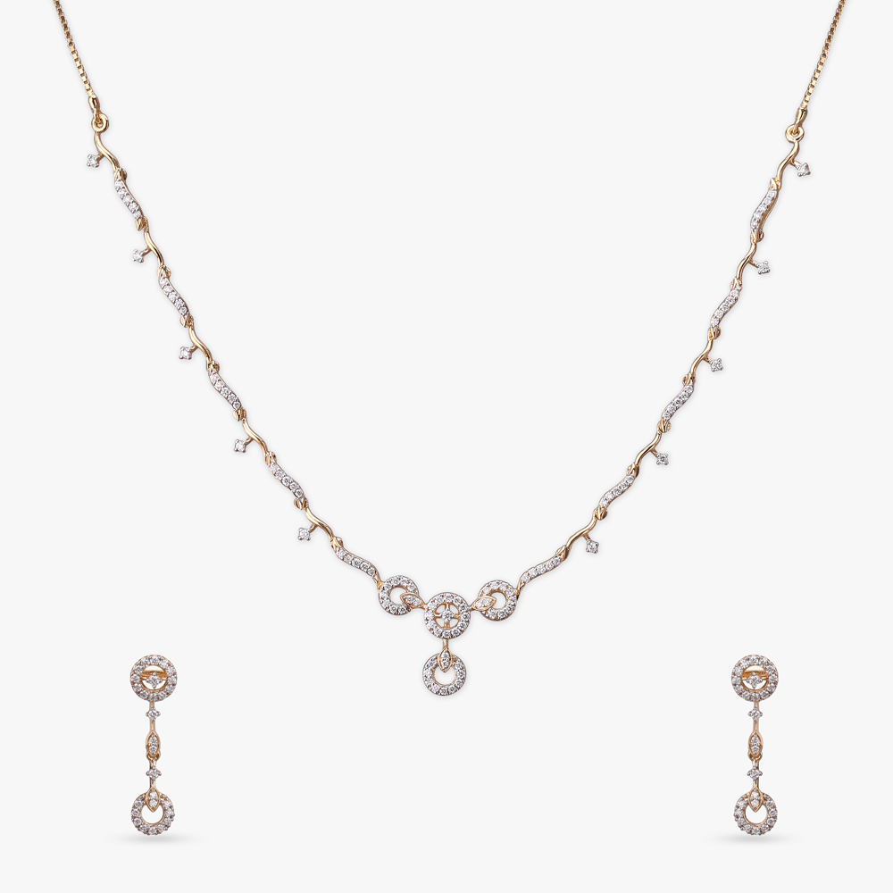 Dewdrop Dreams Diamond Necklace Set