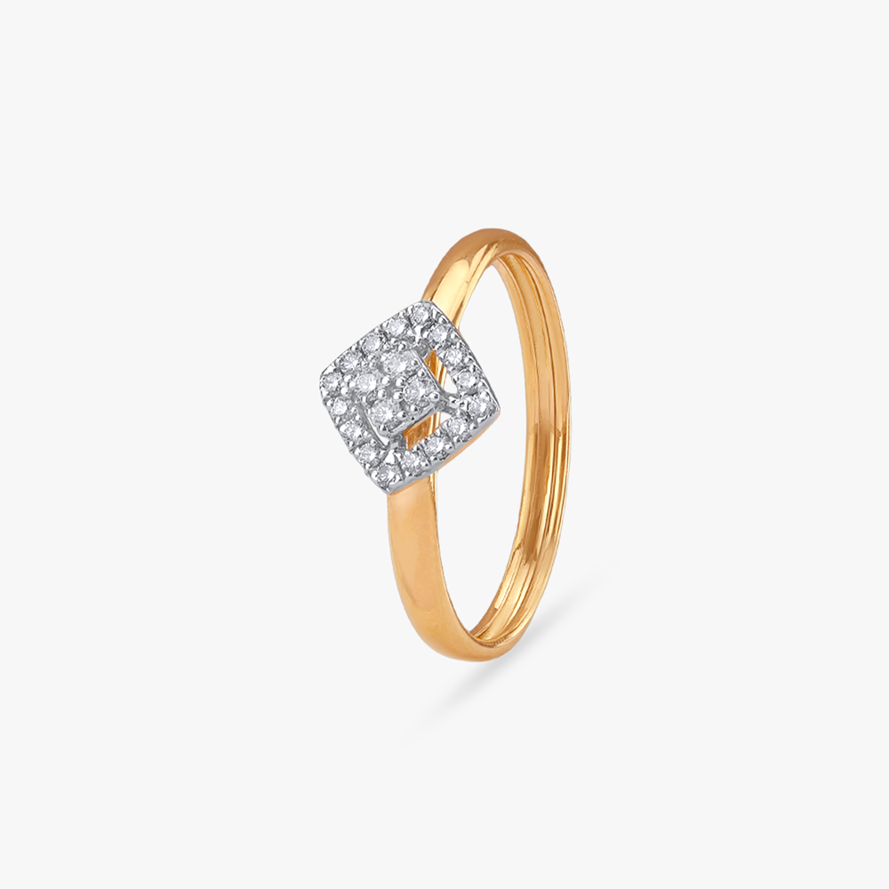 Pixel Glint Diamond Ring