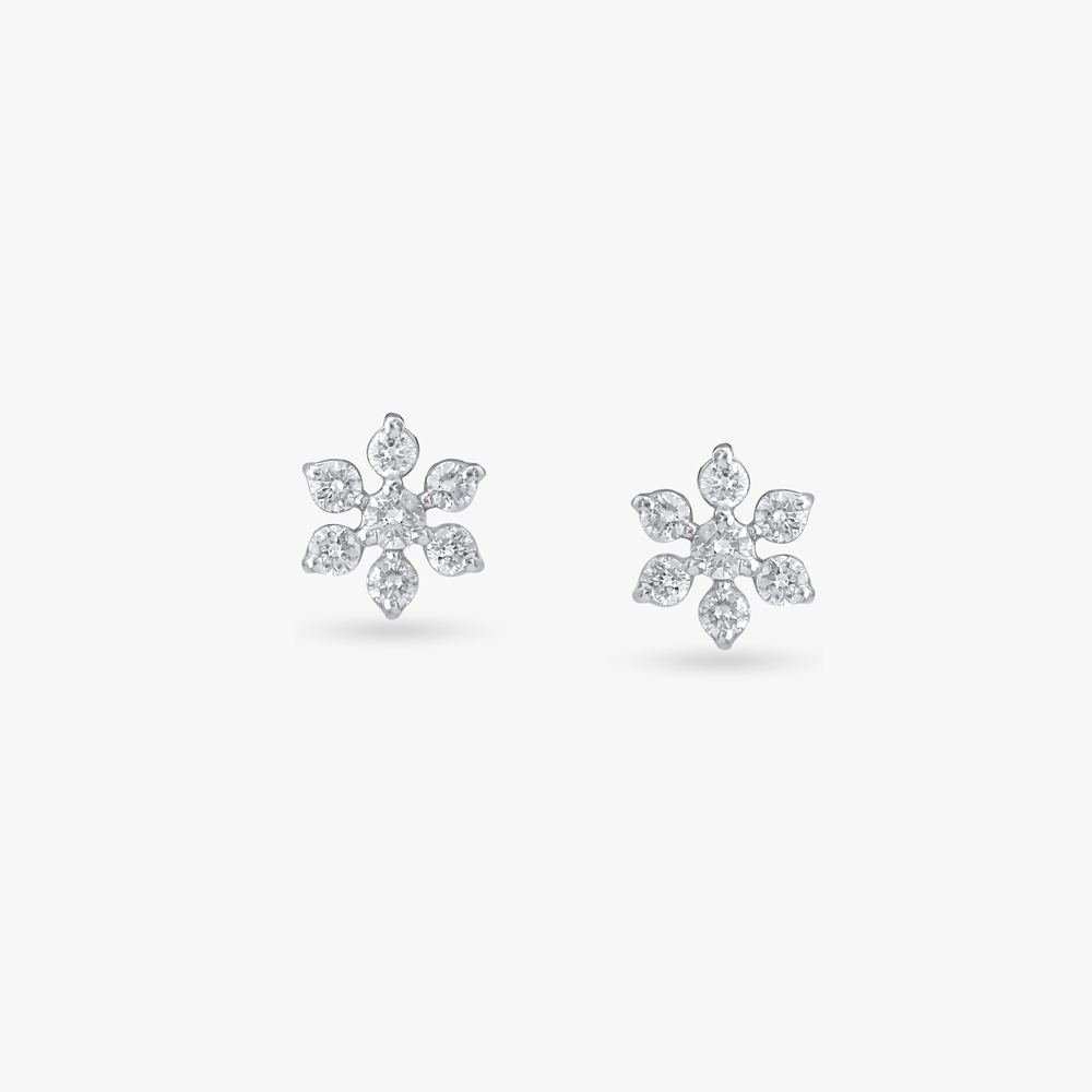 Petal Luxe Diamond Stud Earrings