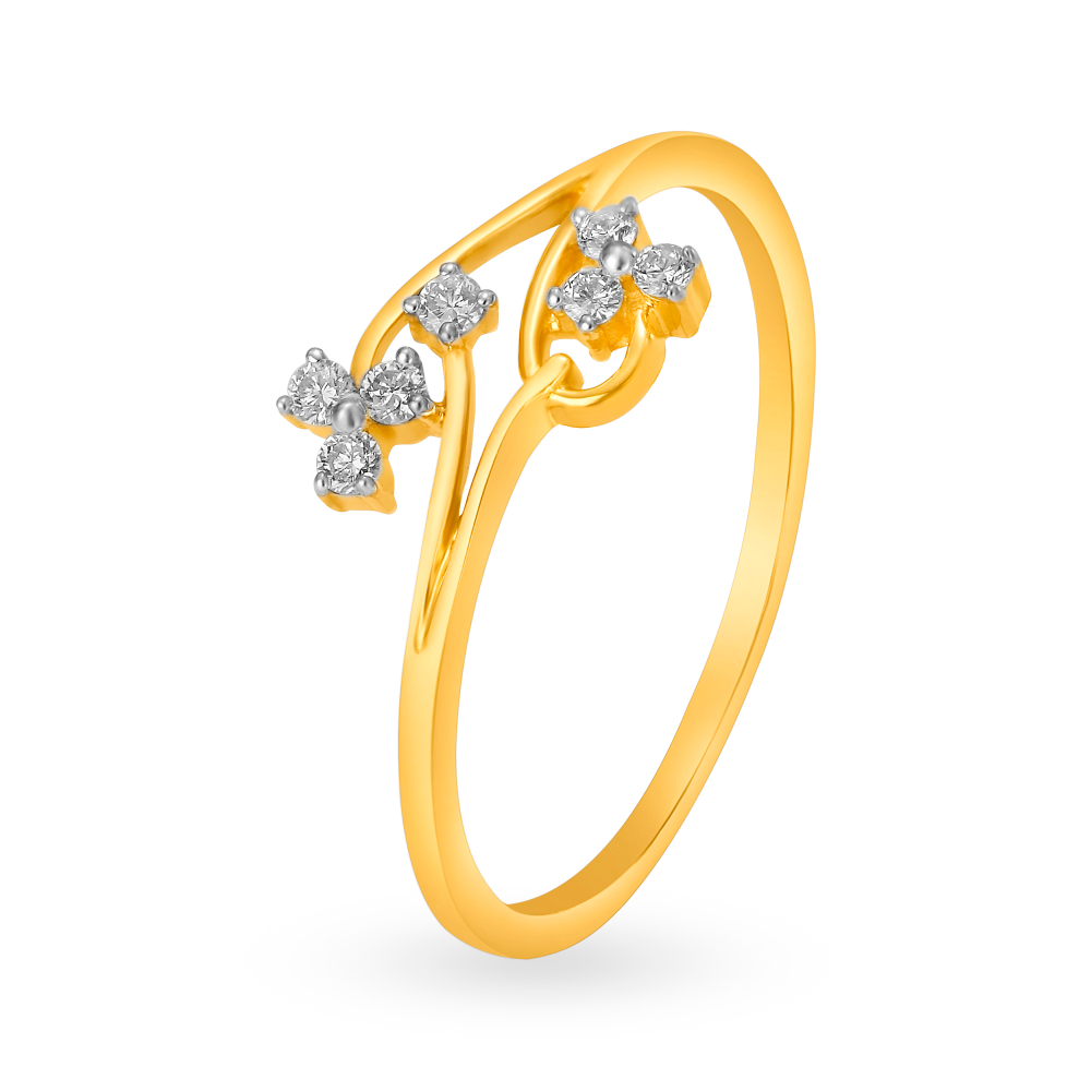 Charming Clover Leaf Diamond Ring