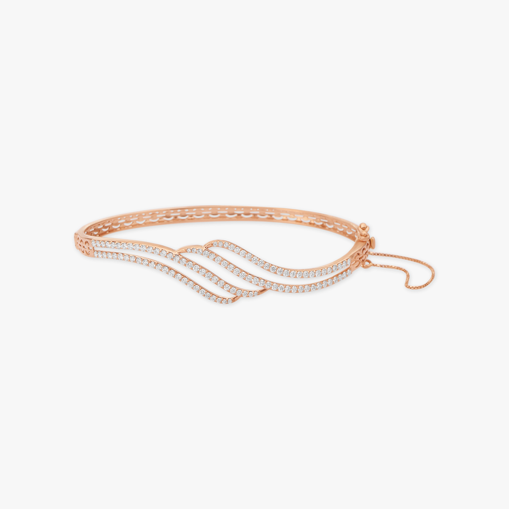 Twisted Diamond Bangle
