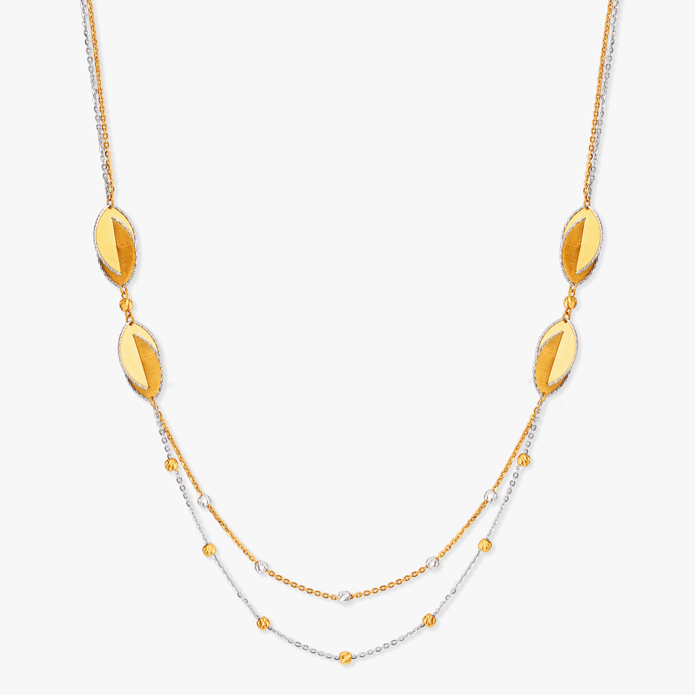 

Sculpted Leaf Necklace Set