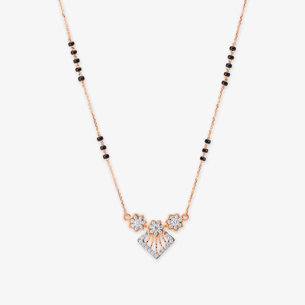 Bridal Blossom Diamond Mangalsutra