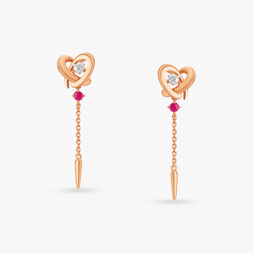 Whispers of Radiance Diamond Drop Earrings