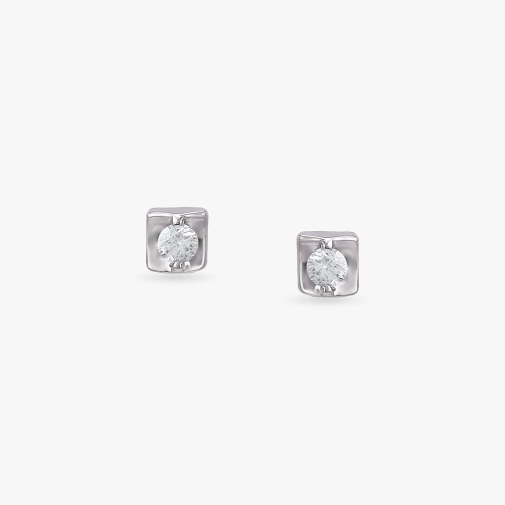 Glacier Glow Diamond Stud Earrings