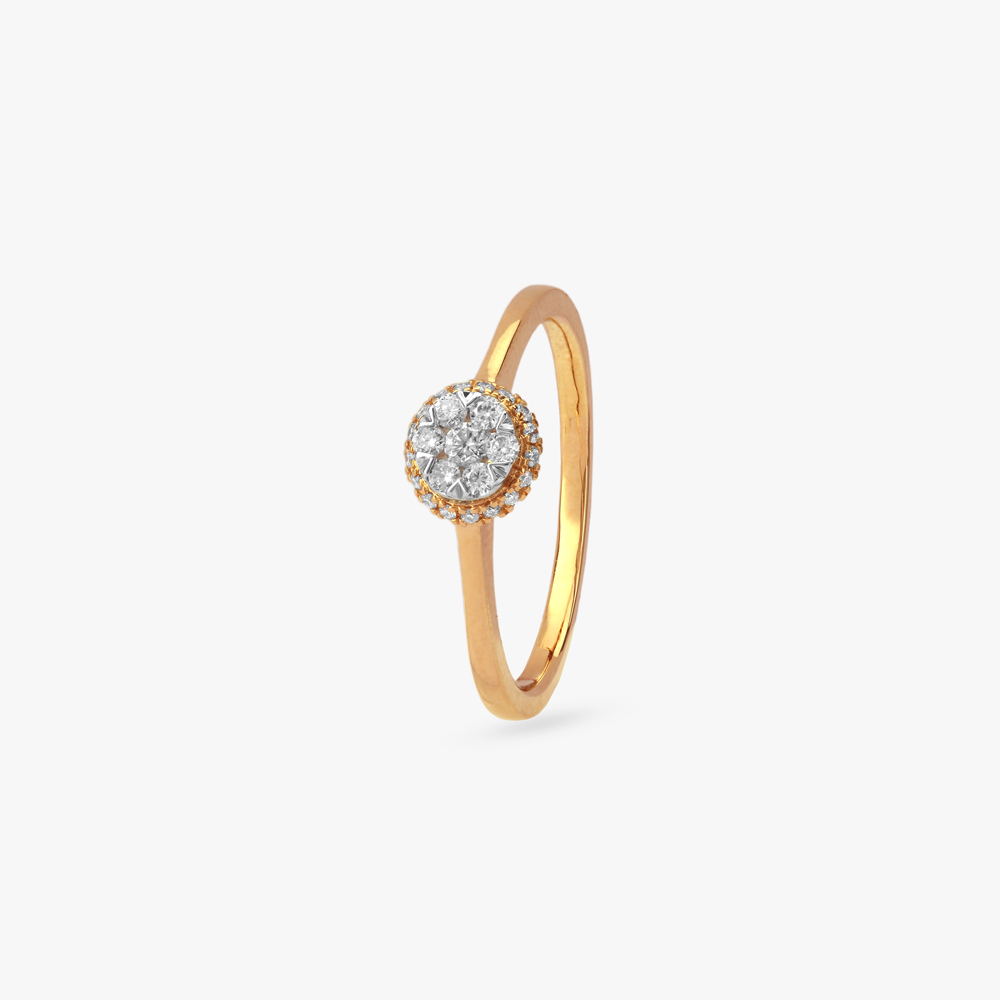 Sunlit Whisper Diamond Ring