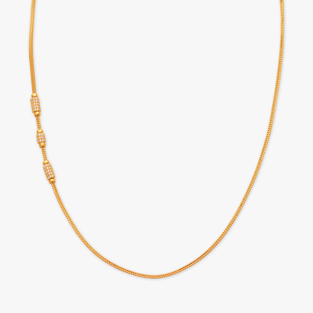 

Delicate Whispers of Elegance Mugappu Chain