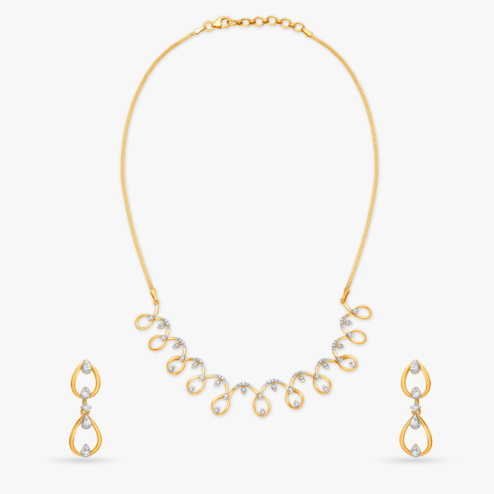 Imperial Diamond Necklace Set