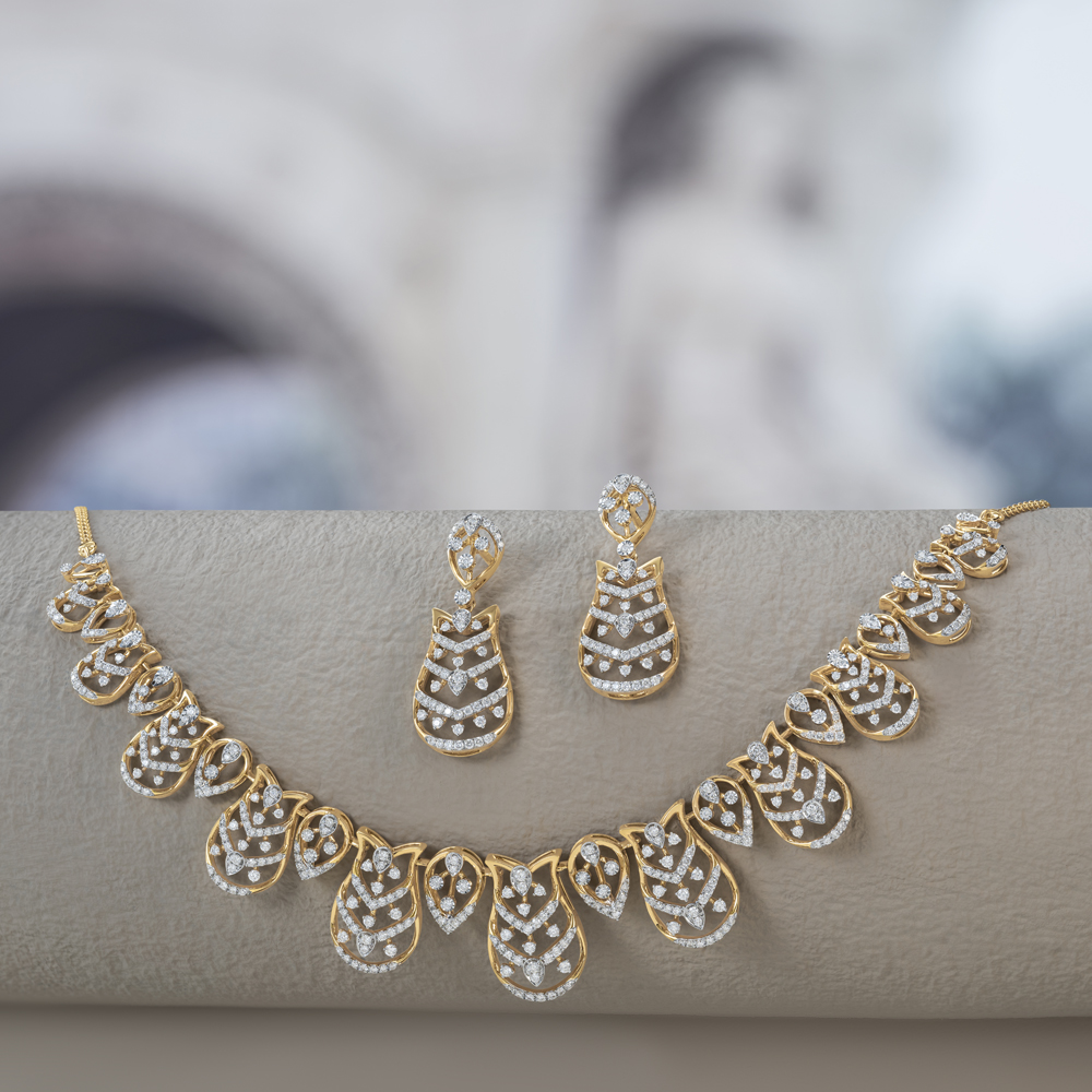 Soft Symphony Diamond Necklace Set