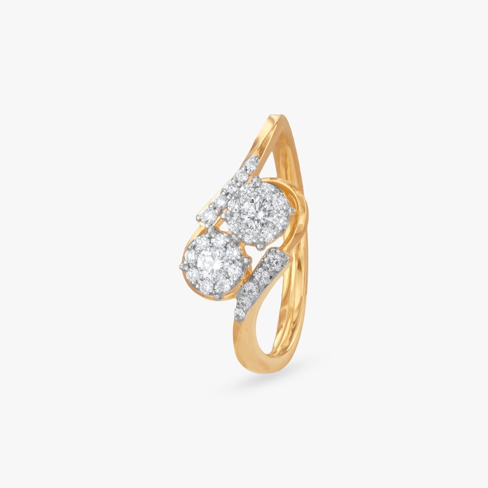 Elegant Embrace Diamond Finger Ring