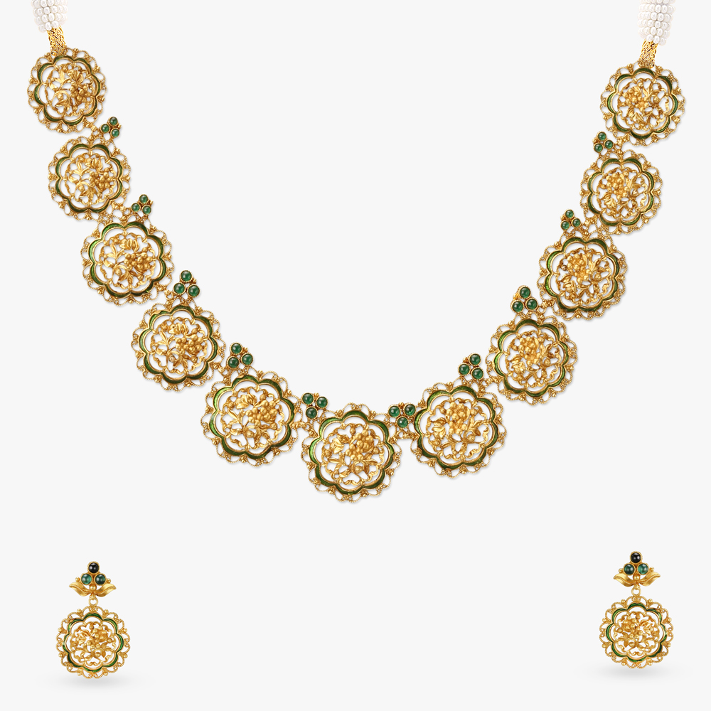 Eternal Blossom Gold Necklace Set