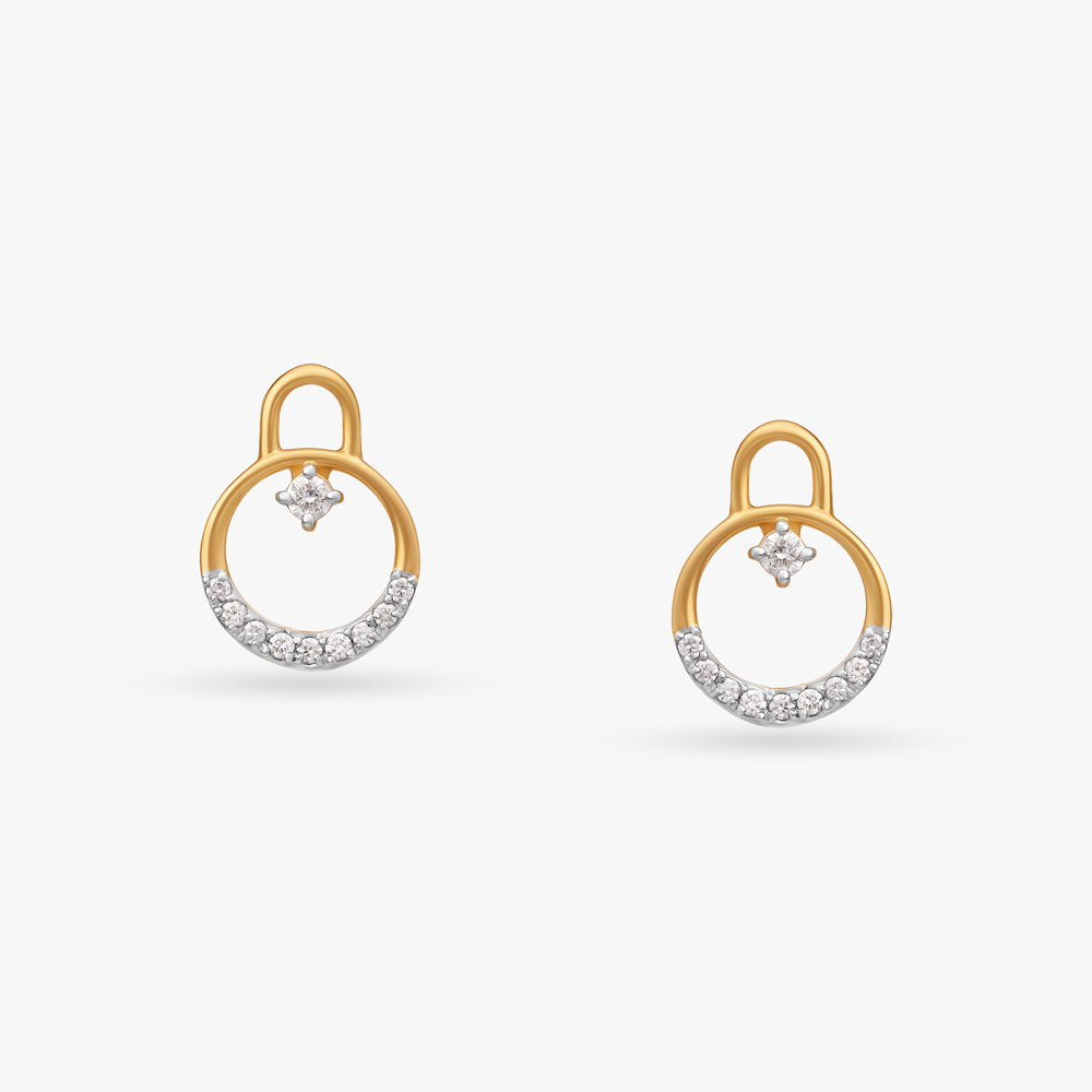 Twinkling Elegance Diamond Stud Earrings