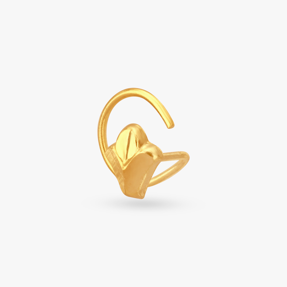Petal Grace Gold Nose Pin