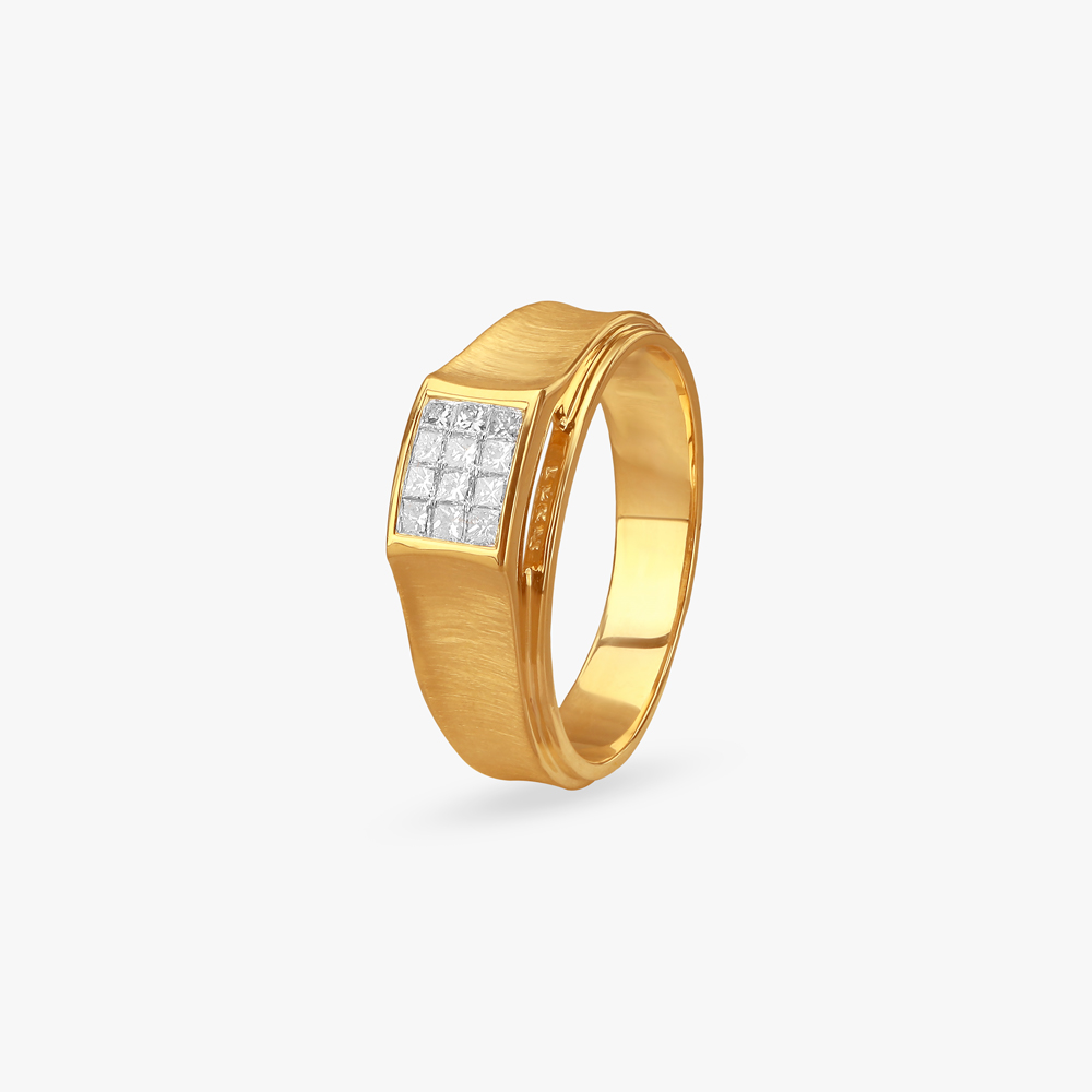 Bold Brilliance Diamond Finger Ring for Men