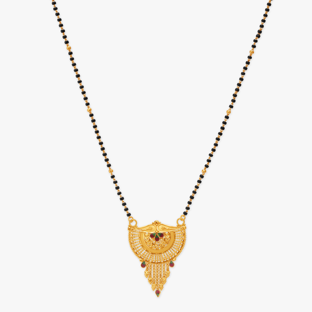 

Opulent Enameled Mangalsutra