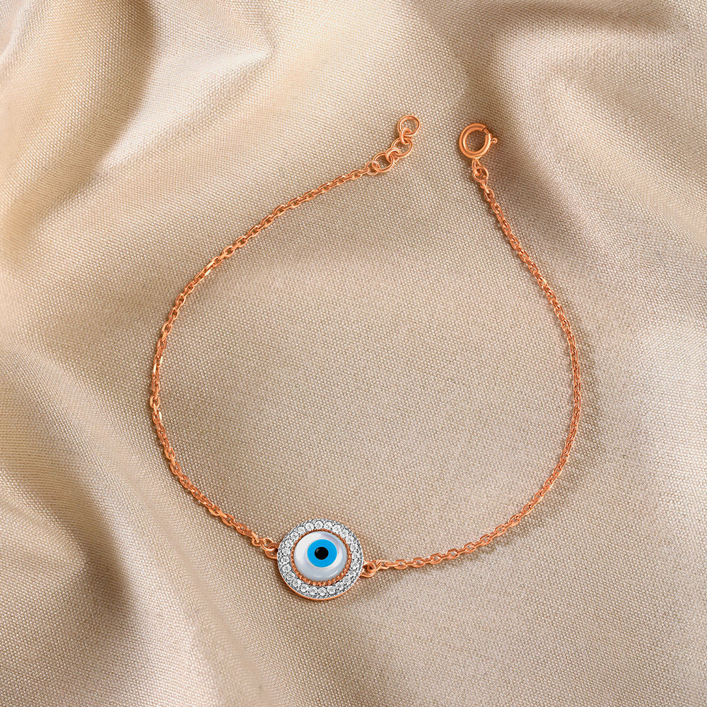 

Delicate Evil Eye Diamond Bracelet