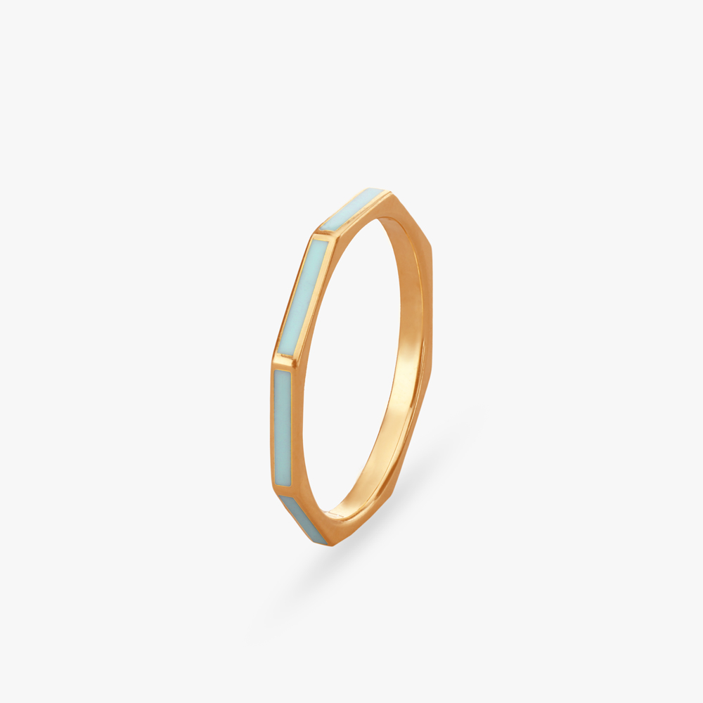 Pastel Charm Gold Finger Ring