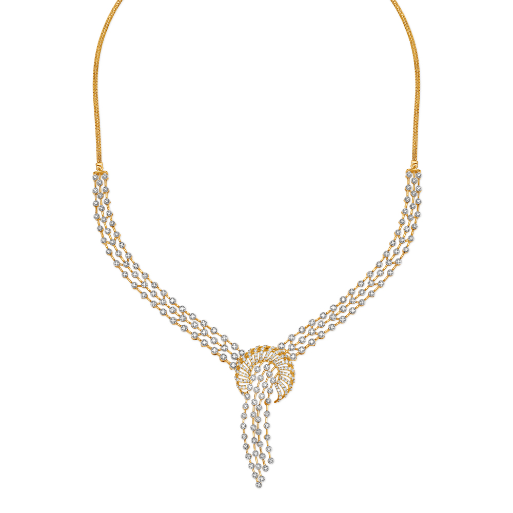 

Glamorous Diamond Necklace Set
