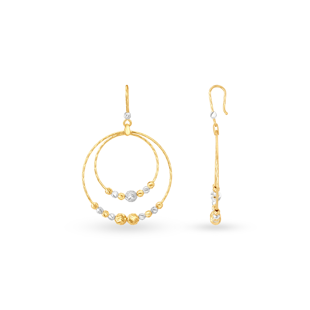 

Charming Circlet Gold Hoop Earrings