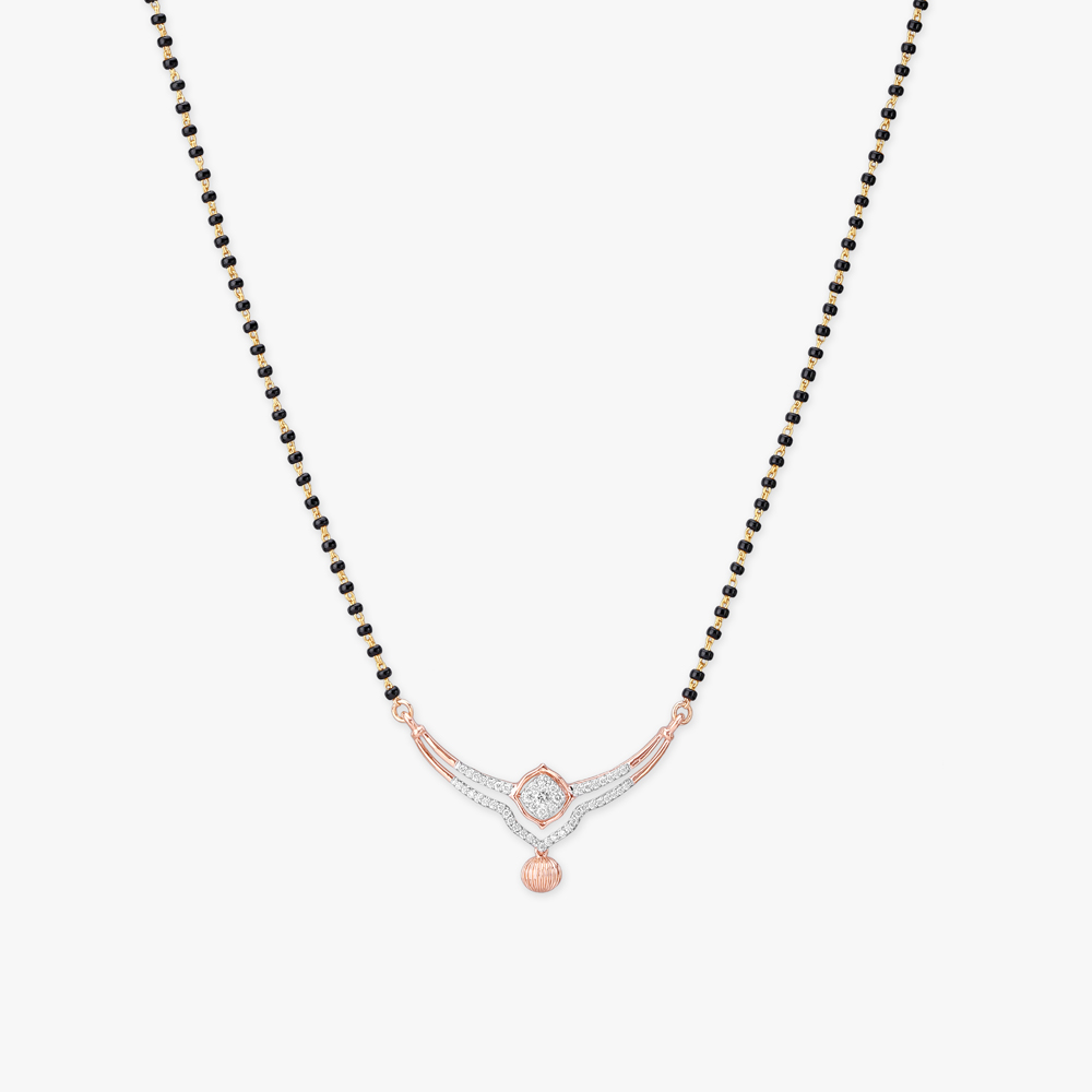 Orbit Drop Diamond Mangalsutra