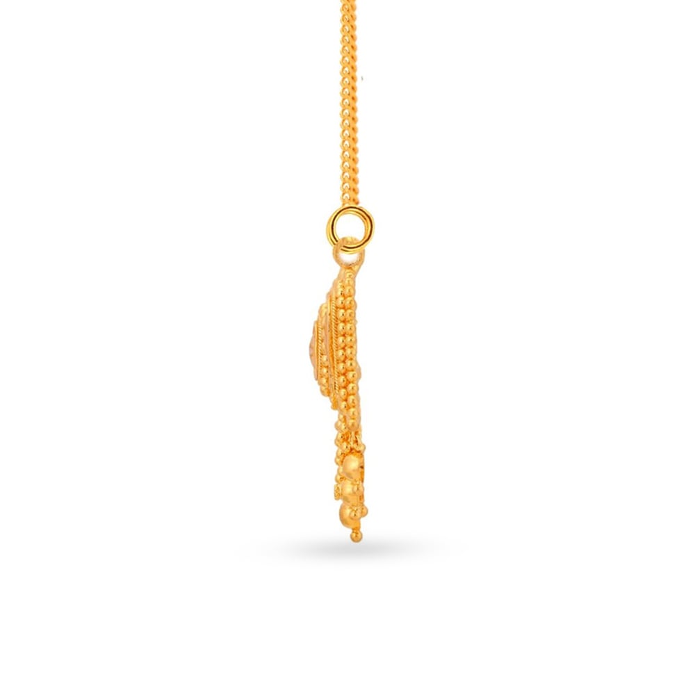 

Riveting Rawa Work Gold Pendant