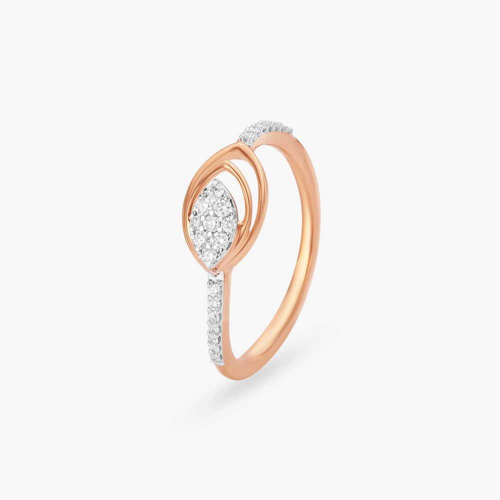 Lotus Delight Diamond Finger Ring