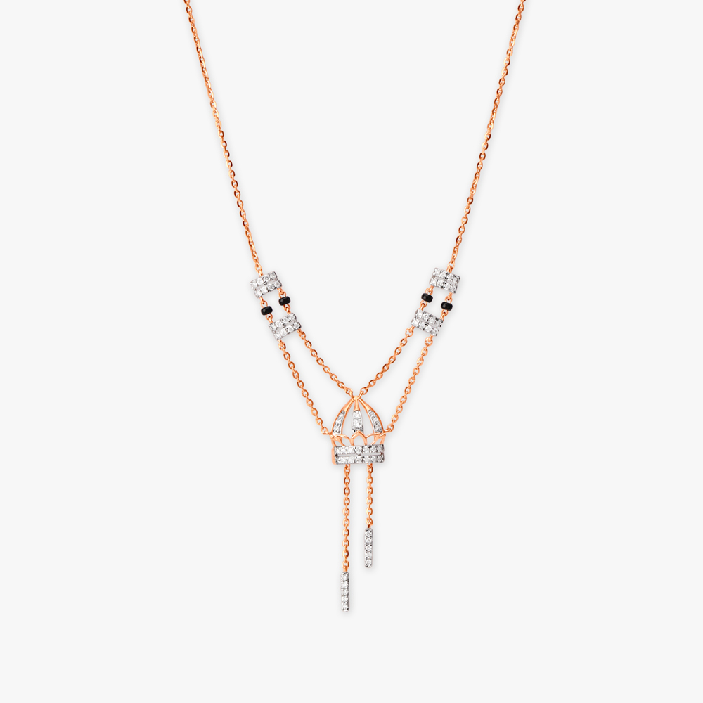 Regal Cascade Diamond Mangalsutra