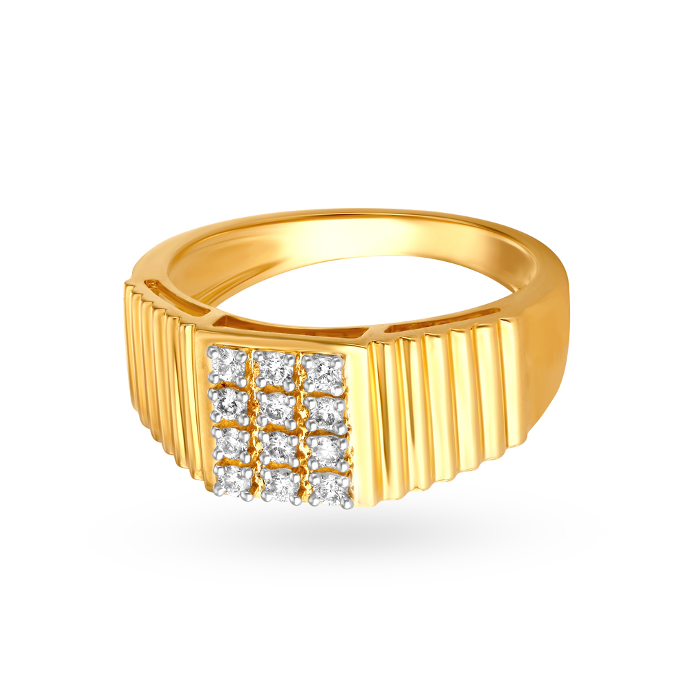 

Contemporary Diamond Finger Ring For Men