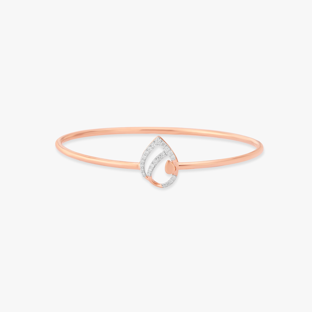 Teardrop Diamond Bangle