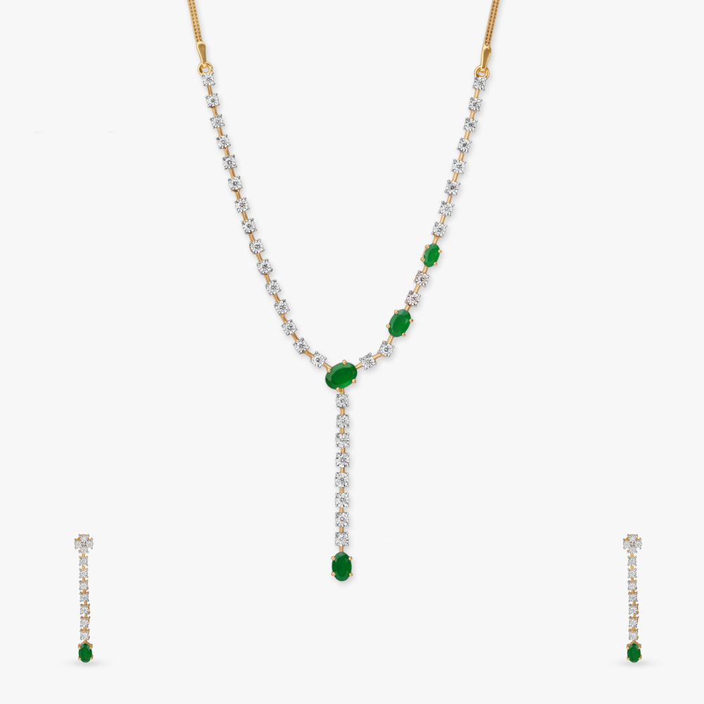 Luminous Diamond Necklace Set