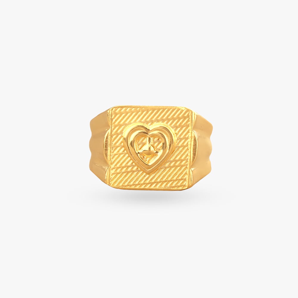 Iron Pledge Gold Ring for Men