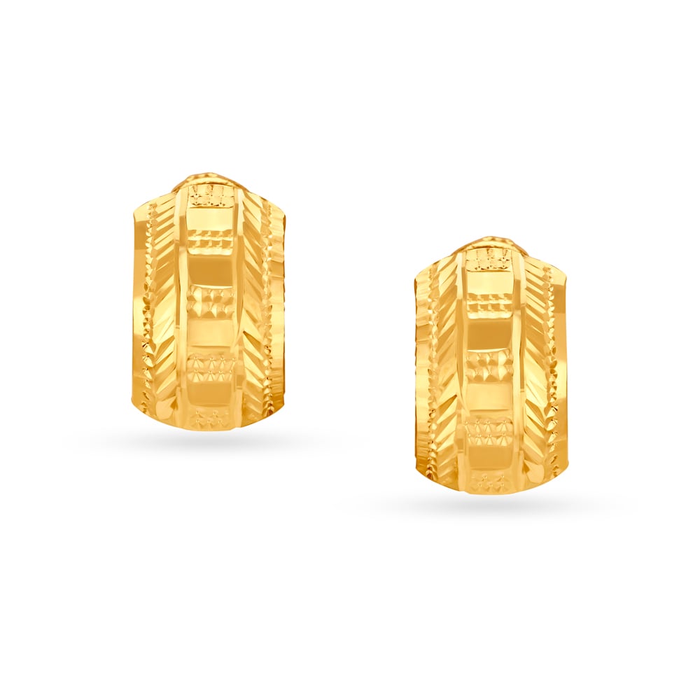 

Modern Gold Stud Earrings