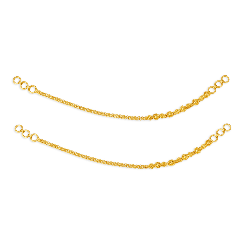 

Delightful 22 Karat Yellow Gold Floral Mattal
