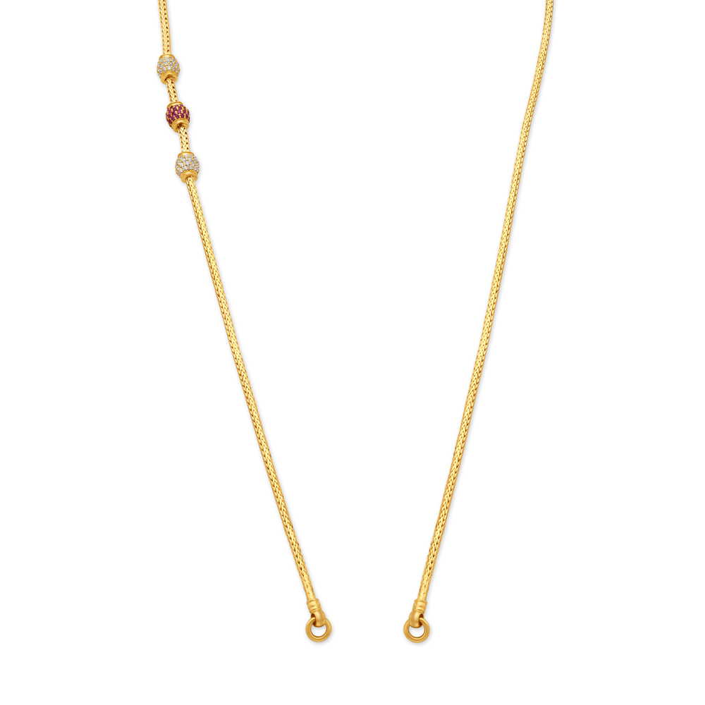 Petite Gold Chain with Enamelling