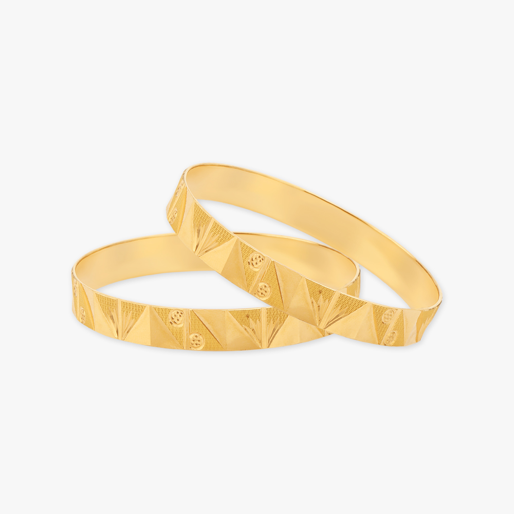 Sculpted Faceted Bangles