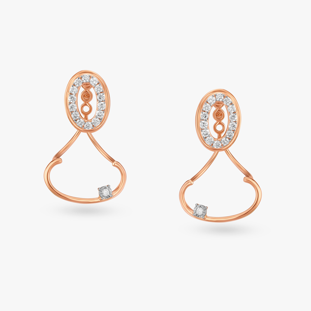 Radiant Simplicity Diamond Stud Earrings