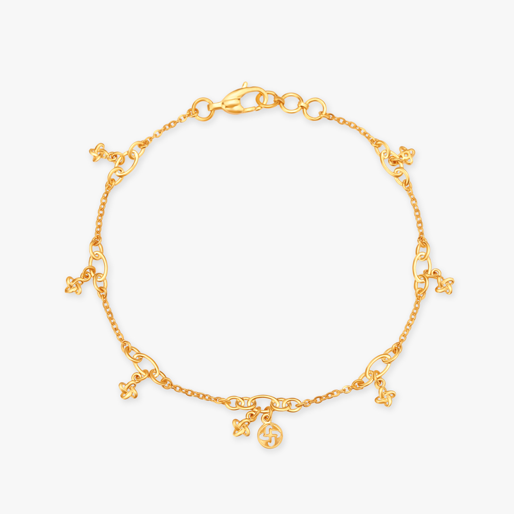 Delicate Charm Gold Bracelet